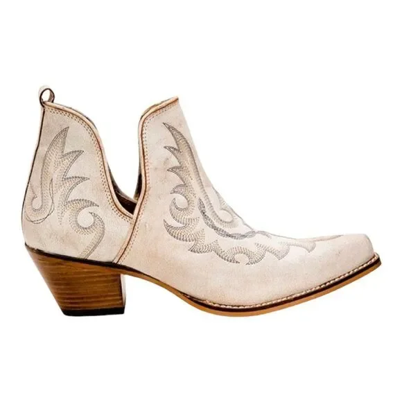 Myra Yipple Western Leather Booties - Picture 1 of 14
